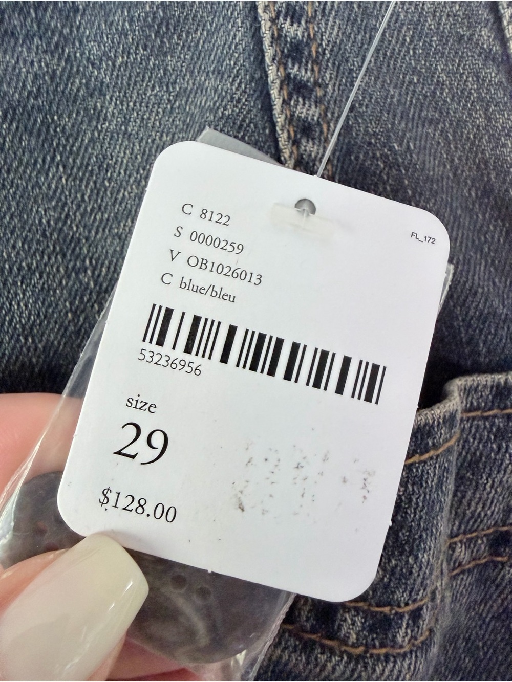 NWT‎ FREE PEOPLE SIZE 29 jeans wide leg full length - Picture 3 of 5
